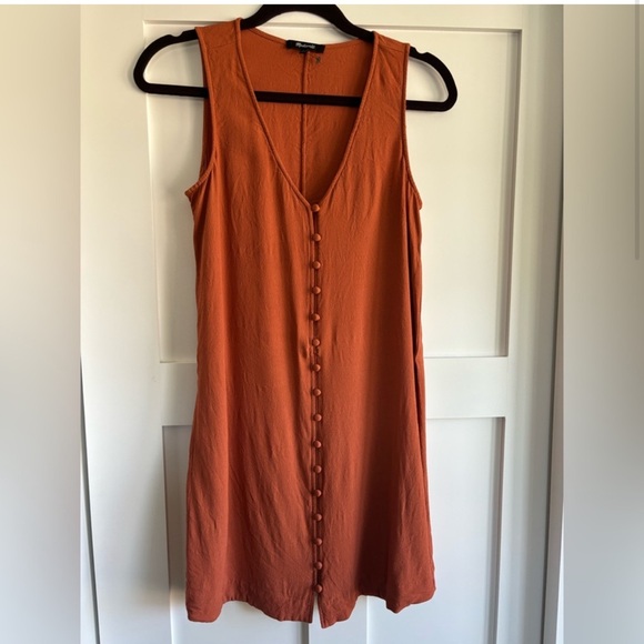Madewell Heather Button Front Sleeveless Dress NWT - Picture 4 of 5